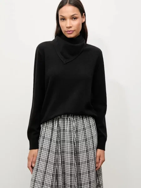 Answear.LAB pulover de lana light negru