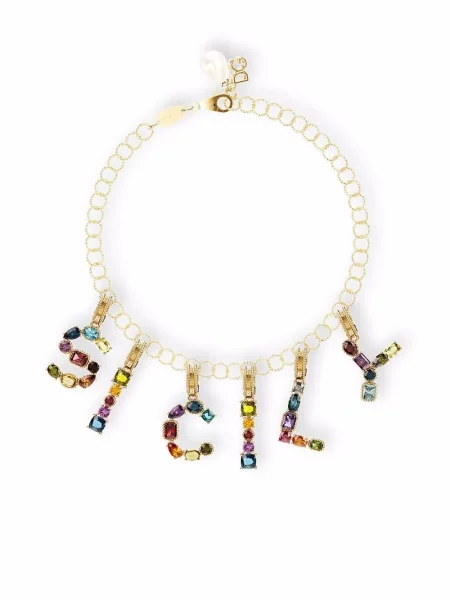Náramek Dolce & Gabbana s perlami žlutý