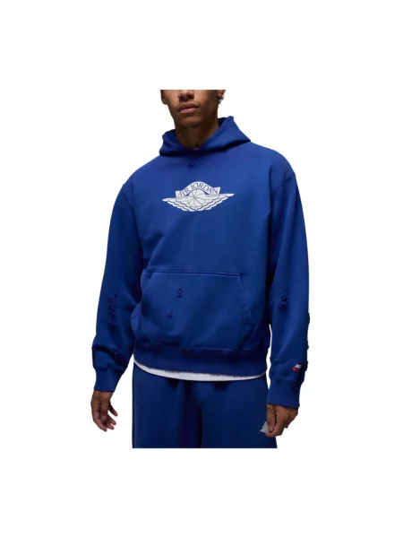 Bluza z kapturem Jordan polarowa niebieska