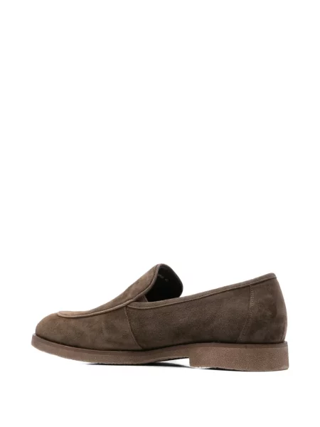 Chiloți Alberto Gozzi din piele de căprioară slip-on maro