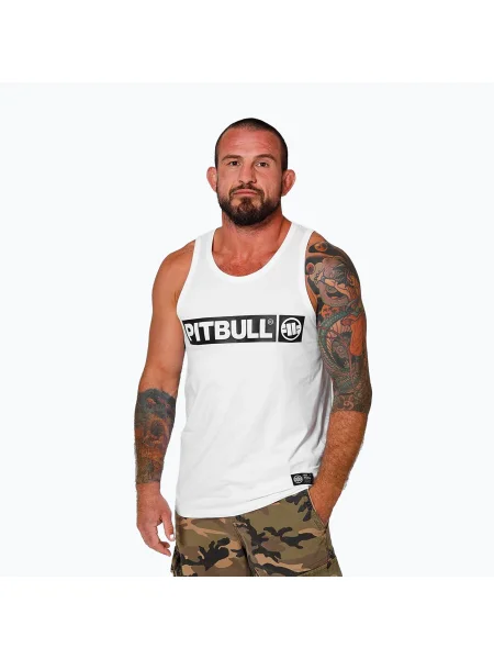 Tričko Pitbull Hilltop Tank Top white bílé