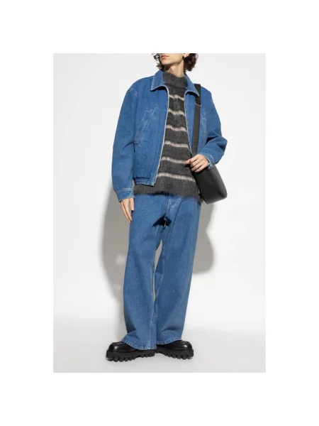 Moherowy sweter Marni szary