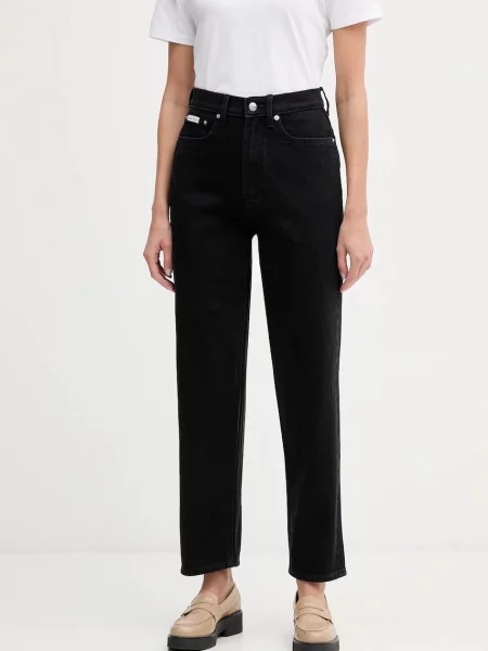Calvin Klein Jeans Blugi Taper Fit negru