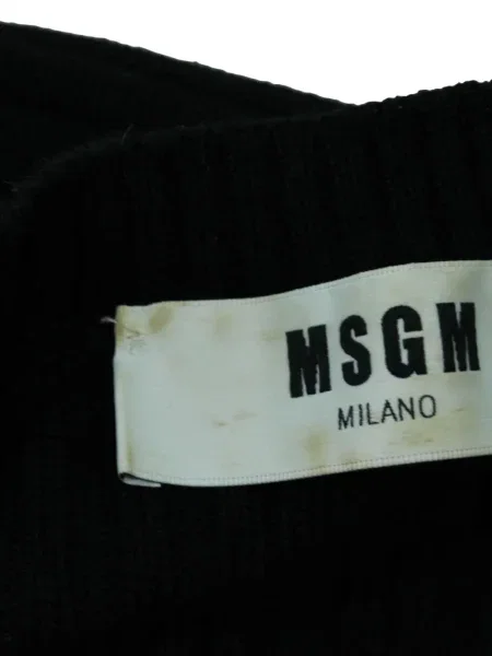 Rochie mini Msgm tricotate de costum negru