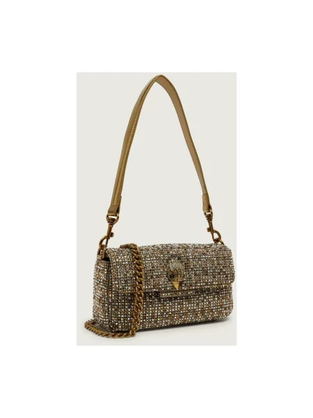 Torebka Kurt Geiger London z twillu żółta
