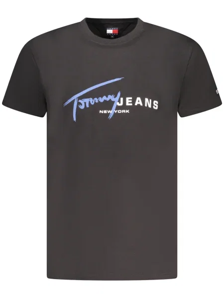 Tricou Tommy Hilfiger scurt negru