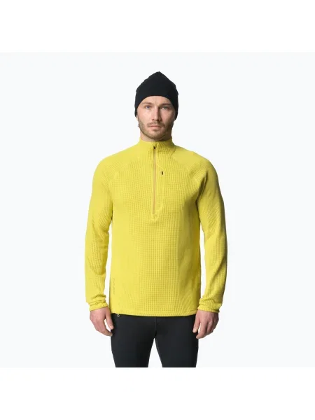 Hanorac pentru bărbați Houdini Flow Half Zip be the light green verde