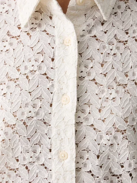 Levi's риза дамска от ажур HARLIE SS LACE бежово