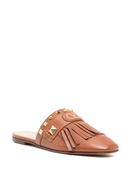 Papuci tip mules Valentino Garavani maro