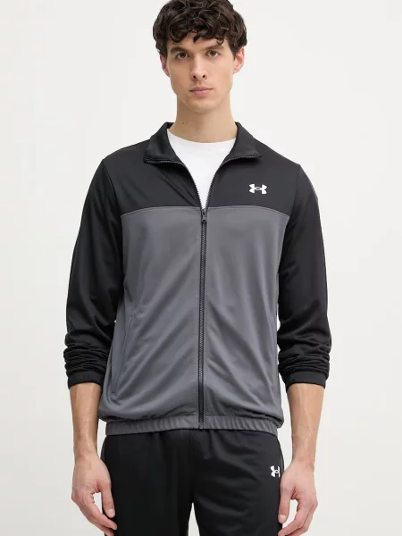 Dres Under Armour EMEA Tracksuit Novelty black/castlerock/white czarny