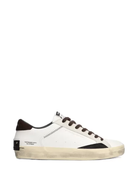 Sneakerși Crime London zdrențuiți alb
