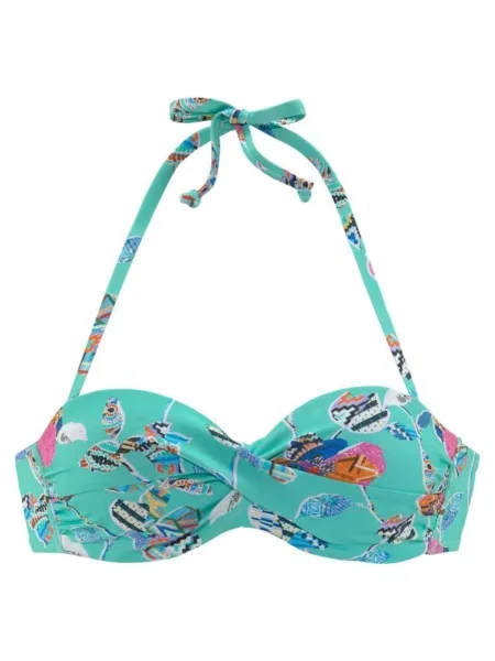SUNSEEKER Sutien costum de baie Jam jad / mai multe culori verde