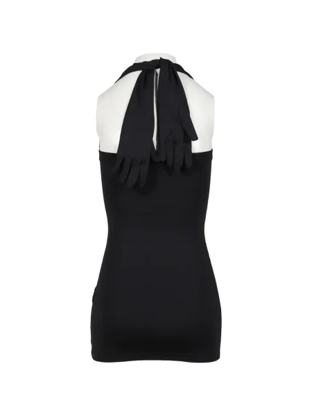 Rochie mini Vetements cu gât halter de costum mini negru