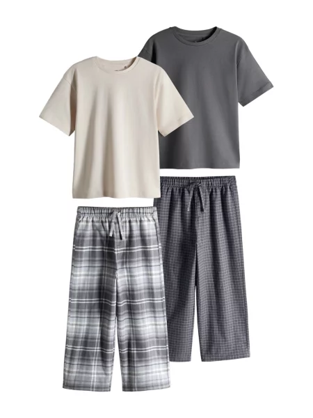 The Set Pijamale / metalic / grej / deschis gri