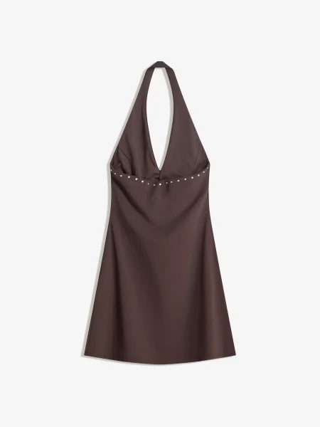 Bershka Rochie închis maro