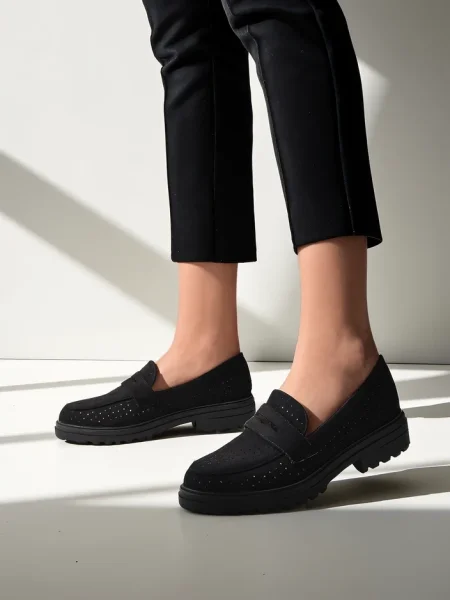 Pantofi loafer Resti negru