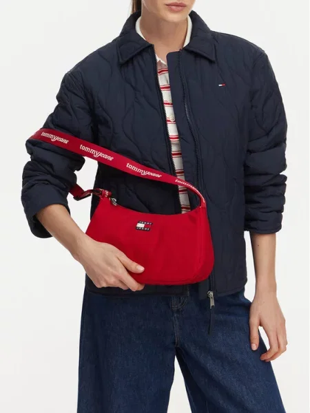 Tommy Jeans Geantă de umăr ESS DAILY' roșu