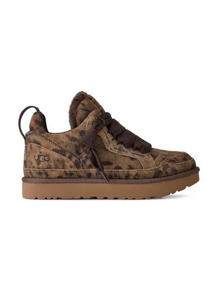 Pantofi Ugg din piele cu buline maro
