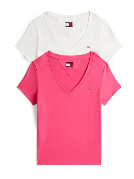 Tommy Jeans Set de tricouri﻿ Colorat alb