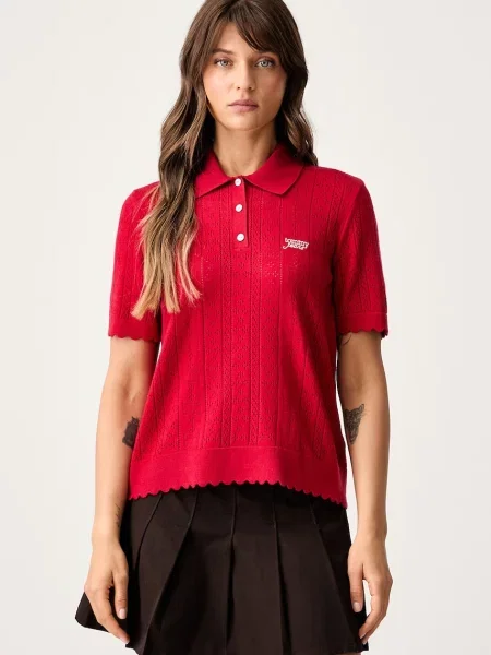 Pulover Tommy Jeans roșu