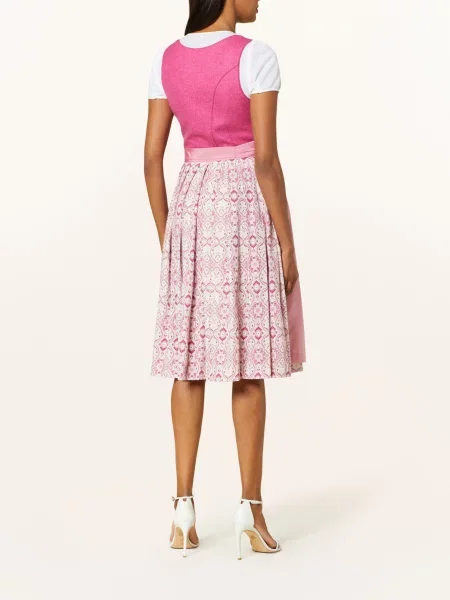 Johann & Johanna Sukienka Bawarska pink czarna