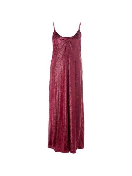 Rochie maxi Lardini de catifea roșu