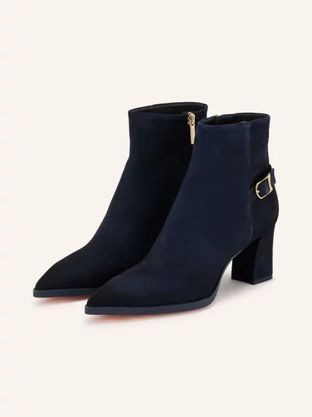 Santoni Botki Elly blau granatowe