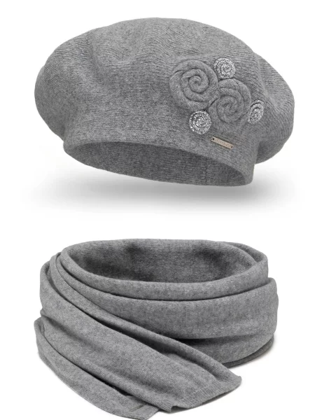 Vivisence Čepice Set světle šedá