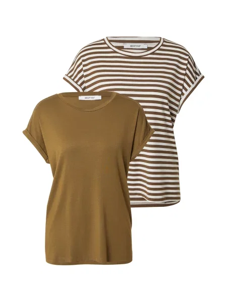 ABOUT YOU Tricou Indira nisipiu / ciocolatiu / kaki