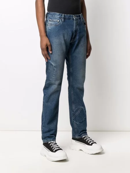 Džíny Off-white s potiskem bílé