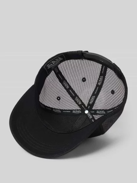 Czapka z daszkiem trucker z wyhaftowanym logo Von Dutch czarna