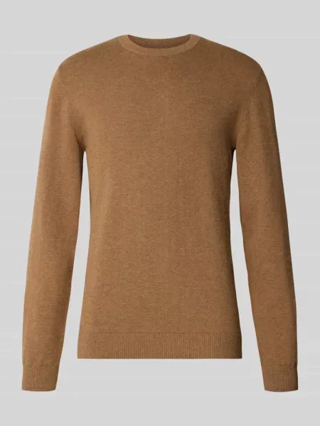 Sweter z dzianiny z mieszanki bawełny i kaszmiru z okrągłym dekoltem Mcneal