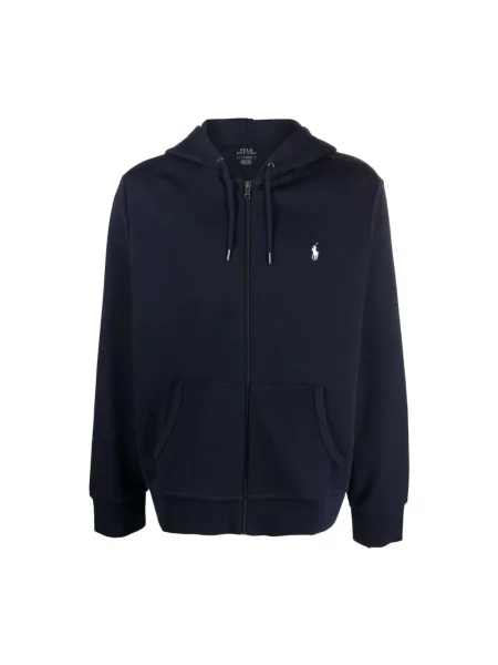 Polo Ralph Lauren bluza granatowy z kapturem gładka niebieska