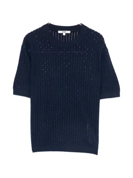 Tricou Maje cu decolteu rotund albastru