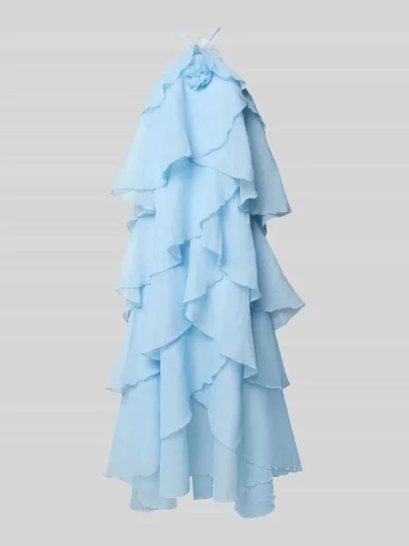 Długa sukienka z detalami w stylu falban 3d model DELILAH' Vero Moda