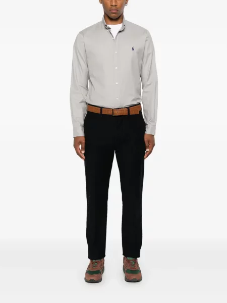 Siuvinėta marškiniai Polo Ralph Lauren pilka