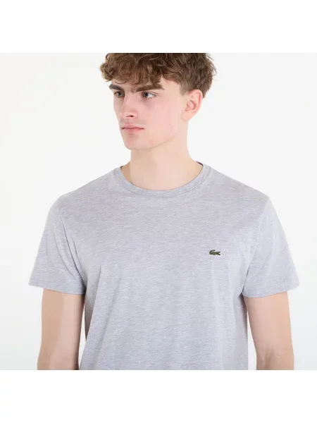 Tričko LACOSTE Tee-Shirt Silver Chine 4 šedé