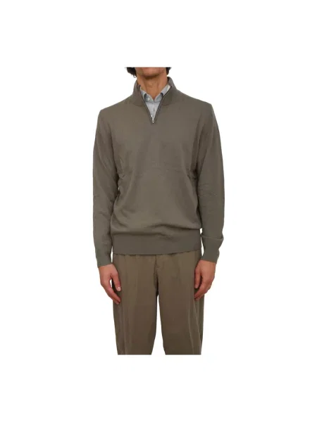 Hugo Swetry Mężczyzna Len Verde Turtleneck zielony