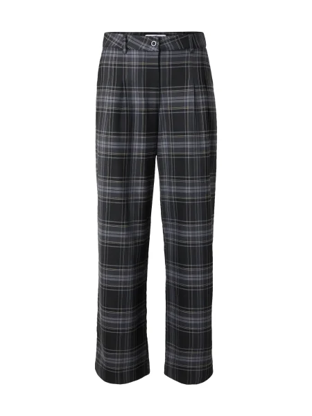 SHYX Pantaloni cutați gri / negru alb