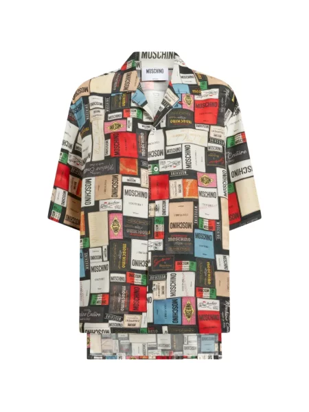 Cămașă Moschino de mătase alb