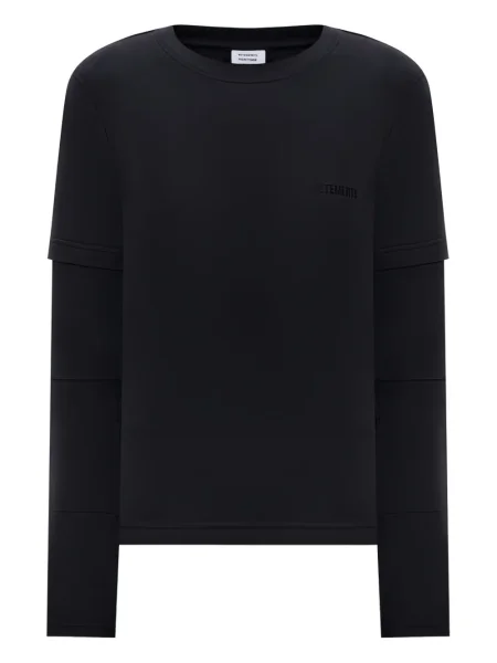 Tricou Vetements lung negru