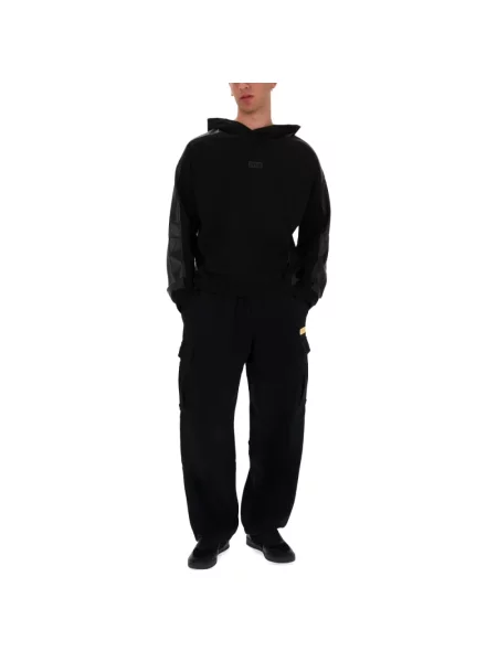 Bluza z kapturem Versace Jeans Couture z kapturem czarna