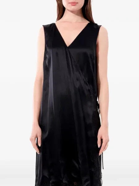 Haljina Balenciaga na preklop crna