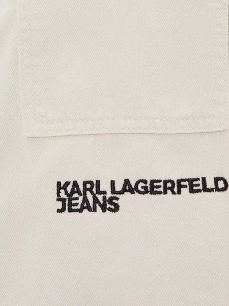 Джинсовая рубашка Karl Lagerfeld Jeans серая