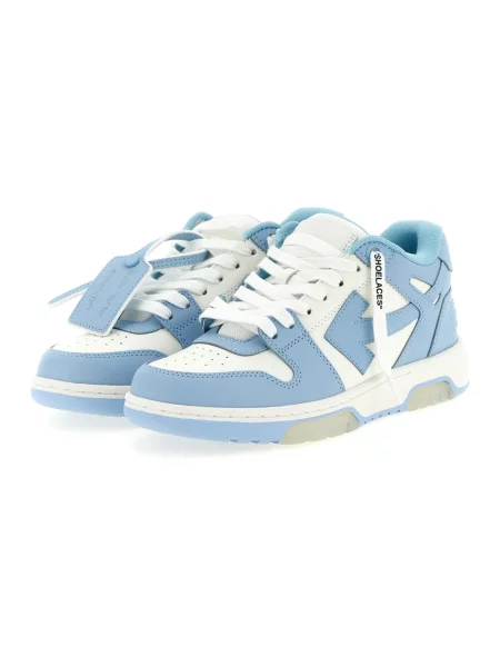 Sneakersy Off-white skórzane biznesowe białe