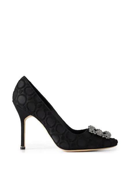 Γοβάκια Manolo Blahnik με αγκράφα μαύρο