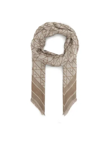 Jacquard sál Calvin Klein bézs