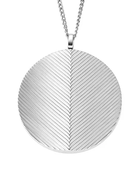 Колие Fossil сребристо