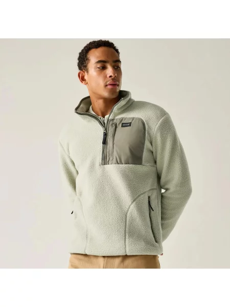 Bluza polarowa Frankie Borg Half Zip beżowa