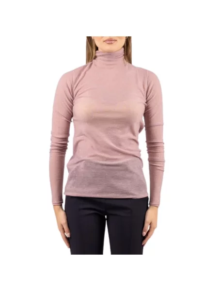 Sweter Pinko wełniany fioletowy